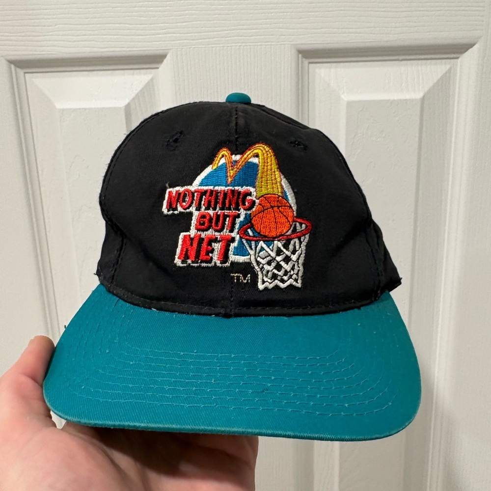 Vintage NBA McDonalds basketball SnapBack hat nothing but net 90s CLEAN OUT SALE
